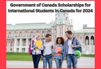 Government of Canada Scholarships for International Students in Canada for 2024